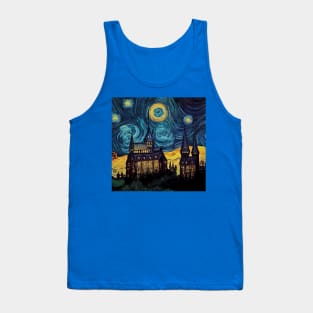 Starry Night Wizarding School Van Gogh Tank Top